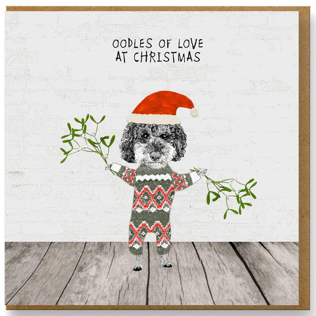 Funny Christmas Card - Oodles of love at Christmas